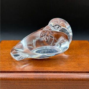 Vintage 1996 Steuben Crystal Hand Cooler DOVE Lloyd Atkins #5532